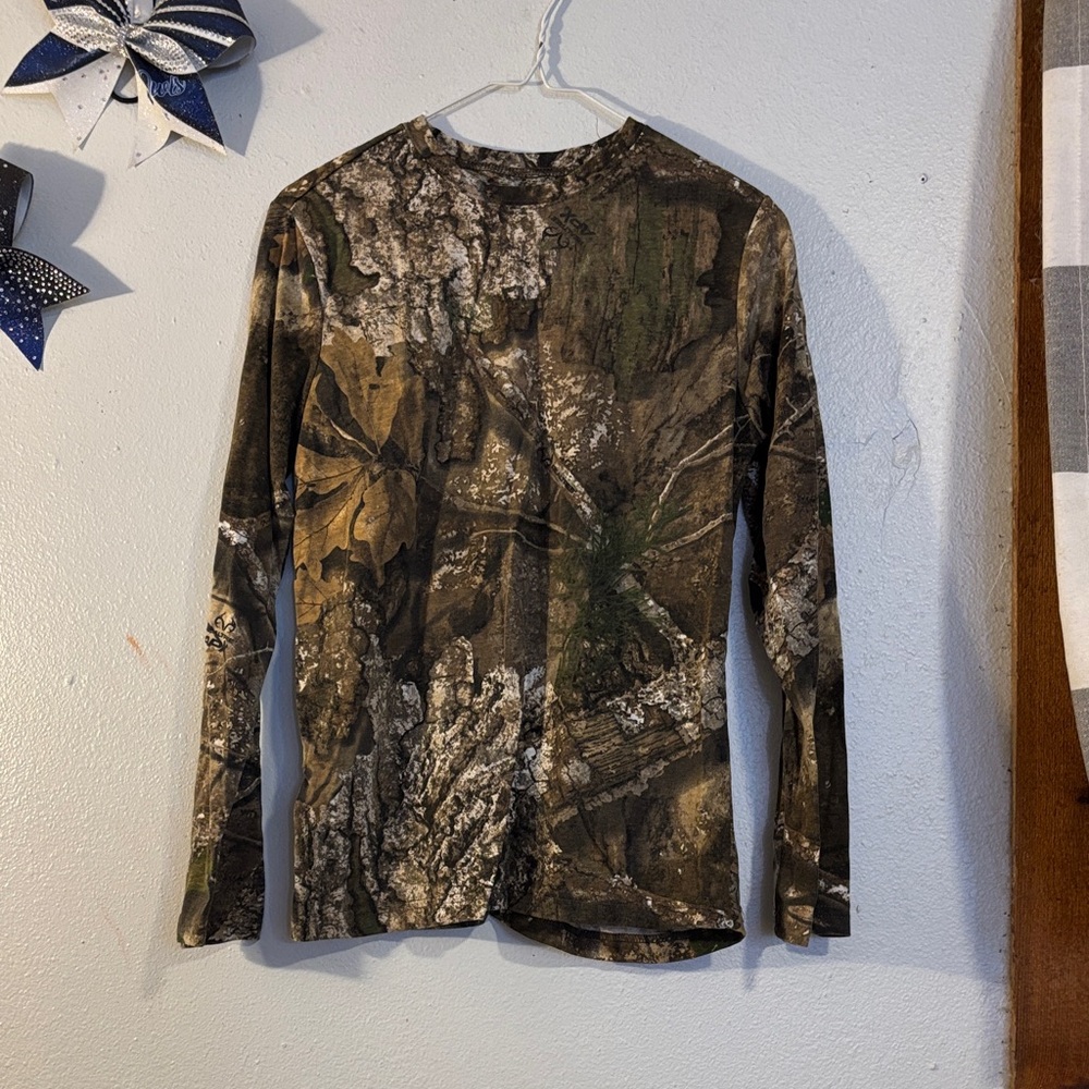 Realtree Camouflage Long Sleeve Kids Shirt